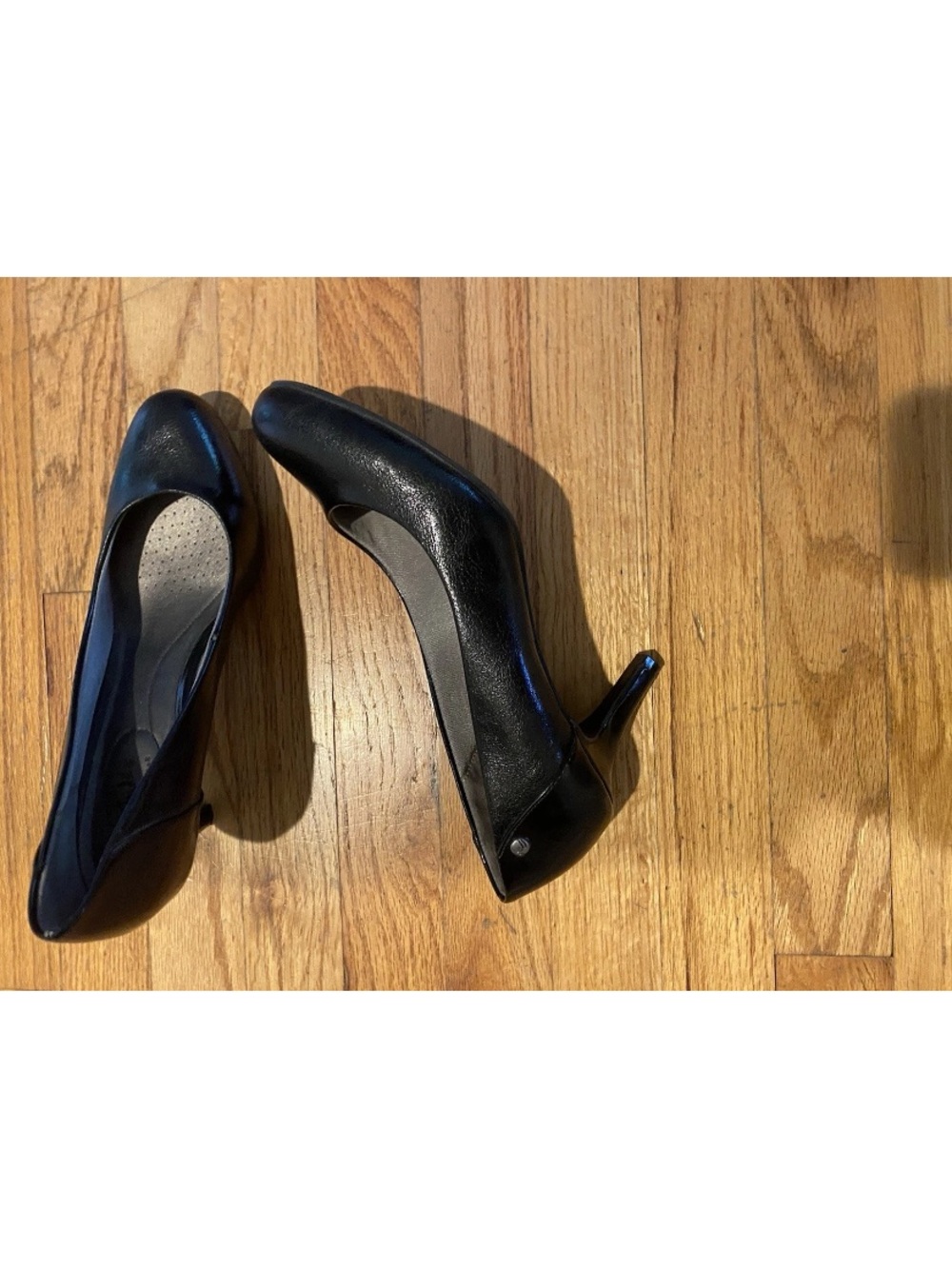 Life Stride Black Leather Women's Heels - Classic Pump 9.5 comfort